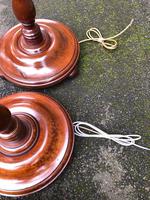 Pair of Antique Mahogany Floor Standard Lamps (8 of 8) Pair of Antique Mahogany Floor Standard Lamps (8 of 8)