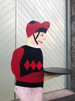 Painted Jockey Dumb Waiter Card Stand (4 of 6) Painted Jockey Dumb Waiter Card Stand (4 of 6)