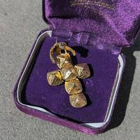 Vintage 9ct Gold Masonic Orb Pendant
