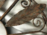 Pair of Rusted Antique 19th Century Spanish Wrought Iron Wall Roundels Sculptures (9 of 12) Pair of Rusted Antique 19th Century Spanish Wrought Iron Wall Roundels Sculptures (9 of 12)