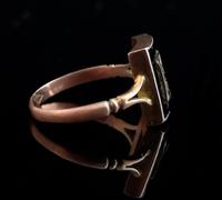 Antique Victorian mourning ring, 9ct Rose gold, Letter E (6 of 11) Antique Victorian mourning ring, 9ct Rose gold, Letter E (6 of 11)