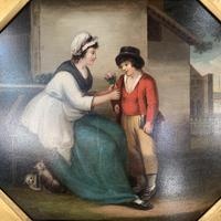 Antique Georgian oil painting study of mother and son at The Old Manor, Abbots Morton, Worcs (7 of 10) Antique Georgian oil painting study of mother and son at The Old Manor, Abbots Morton, Worcs (7 of 10)