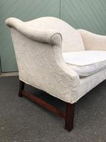English Upholstered Camel Back Sofa (3 of 8) English Upholstered Camel Back Sofa (3 of 8)