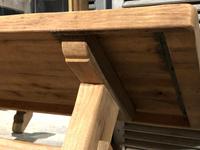 Large French Bleached Oak Trestle Farmhouse Dining Table (15 of 16) Large French Bleached Oak Trestle Farmhouse Dining Table (15 of 16)