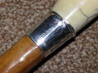 Antique Hallmarked 1923 Silver Walking Cane With Malacca Shaft 'LHB' (12 of 13) Antique Hallmarked 1923 Silver Walking Cane With Malacca Shaft 'LHB' (12 of 13)