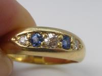 Edwardian 18ct Gold Diamond & Sapphire Ring (3 of 6) Edwardian 18ct Gold Diamond & Sapphire Ring (3 of 6)