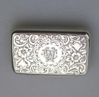 Attractive Victorian Engraved Solid Silver Vinaigrette London c.1877 (3 of 8) Attractive Victorian Engraved Solid Silver Vinaigrette London c.1877 (3 of 8)