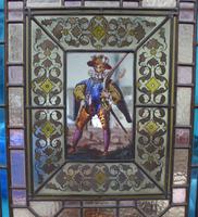 1850's Pair of Stained Glass Panels with Scenes Inset (4 of 4) 1850's Pair of Stained Glass Panels with Scenes Inset (4 of 4)