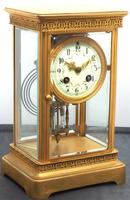 Antique French Table Regulator Compensating Pendulum 8 Day 4 Glass Mantel Clock (7 of 13) Antique French Table Regulator Compensating Pendulum 8 Day 4 Glass Mantel Clock (7 of 13)