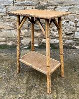 Antique Victorian Bamboo & Rattan Occasional Side Table (6 of 9) Antique Victorian Bamboo & Rattan Occasional Side Table (6 of 9)
