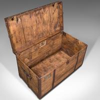 Large Antique Steamer Trunk, English, Pine, Travel, Shipping Chest, Victorian (8 of 12) Large Antique Steamer Trunk, English, Pine, Travel, Shipping Chest, Victorian (8 of 12)