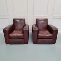 Pair of French Art Deco Club Armchairs c.1930 (6 of 7) Pair of French Art Deco Club Armchairs c.1930 (6 of 7)