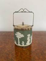 Antique Wedgwood Jasper Ware Biscuit Barrel (2 of 4) Antique Wedgwood Jasper Ware Biscuit Barrel (2 of 4)