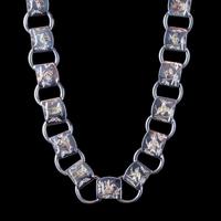 Victorian Sterling Silver Collar Necklace Gold Birds Circa 1880 (5 of 7) Victorian Sterling Silver Collar Necklace Gold Birds Circa 1880 (5 of 7)