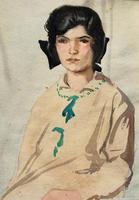 Original Antique Watercolour Portrait Painting of a Girl Guide c.1919 (3 of 9) Original Antique Watercolour Portrait Painting of a Girl Guide c.1919 (3 of 9)