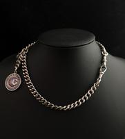 Antique Silver Double Albert Chain, Enamelled Silver Fob, Watch Chain (8 of 13) Antique Silver Double Albert Chain, Enamelled Silver Fob, Watch Chain (8 of 13)