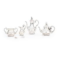 Historically Important Victorian Silver Tea & Coffee Set