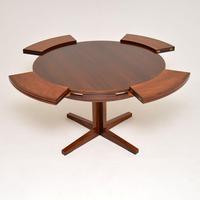 1960’s Danish Rosewood Flip Flap Lotus Dining Table by Dyrlund (2 of 11) 1960’s Danish Rosewood Flip Flap Lotus Dining Table by Dyrlund (2 of 11)