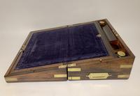 Superb Antique Victorian Rosewood Brass Bound Writing Slope Box (10 of 15) Superb Antique Victorian Rosewood Brass Bound Writing Slope Box (10 of 15)
