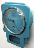 Superb English Smiths Enfield Drop Dial Wall Clock - Smiths Kitchen Clock Original Blue Paint c.1950 (6 of 10) Superb English Smiths Enfield Drop Dial Wall Clock - Smiths Kitchen Clock Original Blue Paint c.1950 (6 of 10)