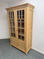 A Huge Victorian Antique / Old Pine Glazed Display Cabinet to Wax / Paint
