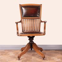 Teak Revolving Office Desk Chair (2 of 17) Teak Revolving Office Desk Chair (2 of 17)