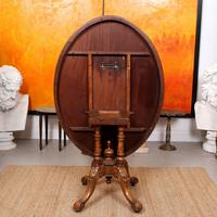 Walnut Marquetry Breakfast Table 19th Century (10 of 10) Walnut Marquetry Breakfast Table 19th Century (10 of 10)