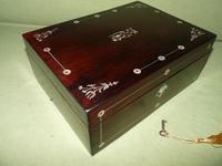 Inlaid Rosewood Jewellery Box + Tray c.1845 (3 of 12) Inlaid Rosewood Jewellery Box + Tray c.1845 (3 of 12)