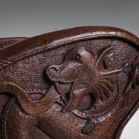 Antique Carved Book Stand, Oriental, Mahogany, Rack, Dragon Motif, 19th Century (12 of 12) Antique Carved Book Stand, Oriental, Mahogany, Rack, Dragon Motif, 19th Century (12 of 12)