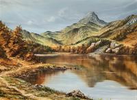 Original 20th Century Snowdonia Lake North Wales Welsh Mountain Landscape Oil Painting (2 of 12) Original 20th Century Snowdonia Lake North Wales Welsh Mountain Landscape Oil Painting (2 of 12)
