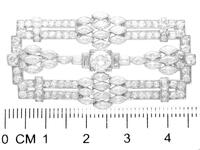 4.90ct Diamond & Platinum Brooch - Art Deco c.1925 (7 of 9) 4.90ct Diamond & Platinum Brooch - Art Deco c.1925 (7 of 9)