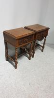 Pair of French Walnut Bedside Lamp Tables (4 of 10) Pair of French Walnut Bedside Lamp Tables (4 of 10)