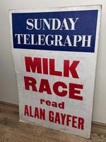 Vintage Advertising Poster Sunday Telegraph Milk Race c.1967 (12 of 23) Vintage Advertising Poster Sunday Telegraph Milk Race c.1967 (12 of 23)