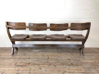 Antique Victorian Elm Four Seater Bench (3 of 12) Antique Victorian Elm Four Seater Bench (3 of 12)