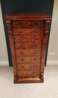 Antique Burr Walnut Secretaire Wellington Chest (2 of 7) Antique Burr Walnut Secretaire Wellington Chest (2 of 7)