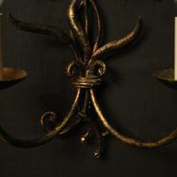 Florentine Pair of Toleware Twin Arm Wall Lights (8 of 10) Florentine Pair of Toleware Twin Arm Wall Lights (8 of 10)