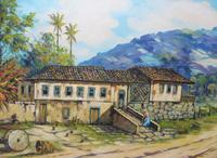 Large oil on canvas tropical sunshine view Brazilian artist Chediac (9 of 10) Large oil on canvas tropical sunshine view Brazilian artist Chediac (9 of 10)