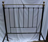 1900's Quality Brass and Iron Black Bed Frame - Check sizes. No Base (2 of 4) 1900's Quality Brass and Iron Black Bed Frame - Check sizes. No Base (2 of 4)