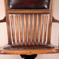 Teak Revolving Office Desk Chair (16 of 17) Teak Revolving Office Desk Chair (16 of 17)