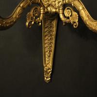 French Pair of Gilded Bronze Twin Arm Antique Wall Lights (8 of 10) French Pair of Gilded Bronze Twin Arm Antique Wall Lights (8 of 10)