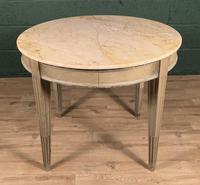 Swedish Gustavian Style Painted Marble Top Table (5 of 10) Swedish Gustavian Style Painted Marble Top Table (5 of 10)