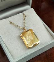 Art Deco 9ct Back & Front Gold Locket on Chain (4 of 10) Art Deco 9ct Back & Front Gold Locket on Chain (4 of 10)
