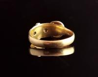 Victorian 18ct Gold Buckle Ring, Sapphire & Diamond (14 of 14) Victorian 18ct Gold Buckle Ring, Sapphire & Diamond (14 of 14)