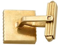 Diamond & 18ct Yellow Gold Cufflinks - Art Deco Style - Vintage German c.1960 (9 of 9) Diamond & 18ct Yellow Gold Cufflinks - Art Deco Style - Vintage German c.1960 (9 of 9)
