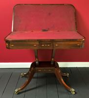 Exceptional Regency Period Rosewood Inlaid Fold-over Occasional Card Games Table (3 of 14) Exceptional Regency Period Rosewood Inlaid Fold-over Occasional Card Games Table (3 of 14)