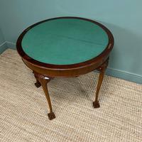 Stunning Edwardian Walnut Antique Card Table / Side Table (4 of 8) Stunning Edwardian Walnut Antique Card Table / Side Table (4 of 8)