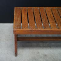 Slatted Bench V-type by Pierre Jeanneret c.1955/56 (3 of 6) Slatted Bench V-type by Pierre Jeanneret c.1955/56 (3 of 6)