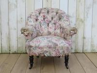 Antique Napoleon III Tub Armchair for re-upholstery (8 of 8) Antique Napoleon III Tub Armchair for re-upholstery (8 of 8)