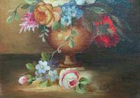Superb Original Early 20th Century Continental Miniature Floral Still Life Oil Painting (4 of 11) Superb Original Early 20th Century Continental Miniature Floral Still Life Oil Painting (4 of 11)