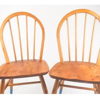 Pair of Ercol Windsor Chairs with Blue Legs (4 of 7) Pair of Ercol Windsor Chairs with Blue Legs (4 of 7)
